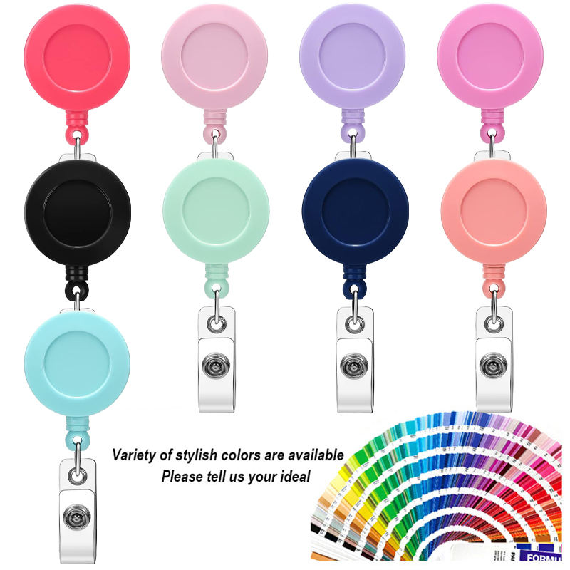 Spin the alligator clip badge