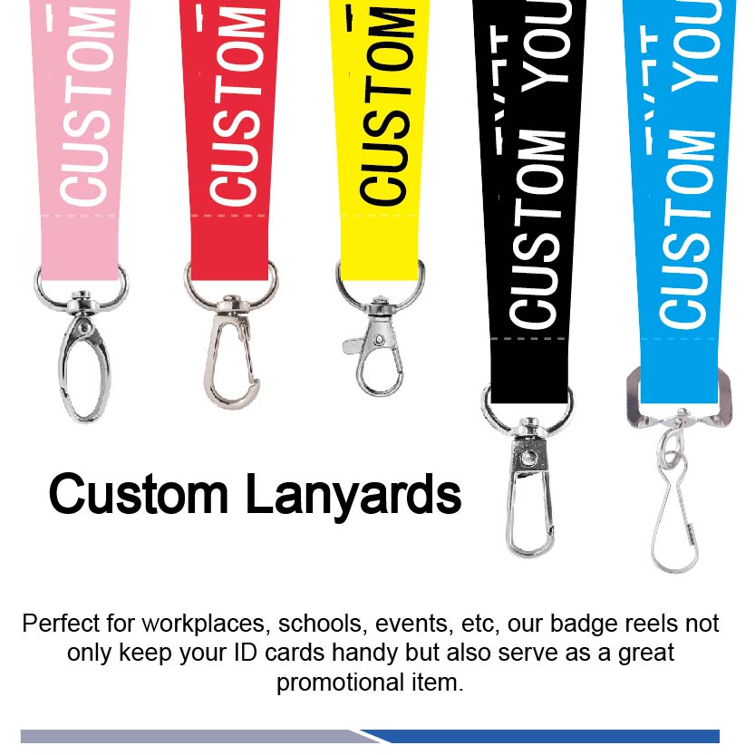Custom Printed Single Metal Hook Lanyard