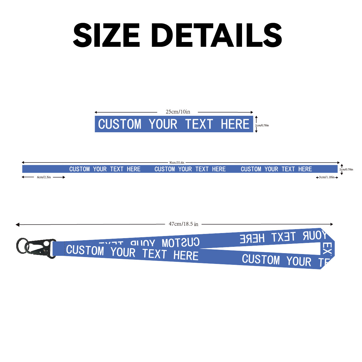 Custom Premium Eagle Hook Lanyard