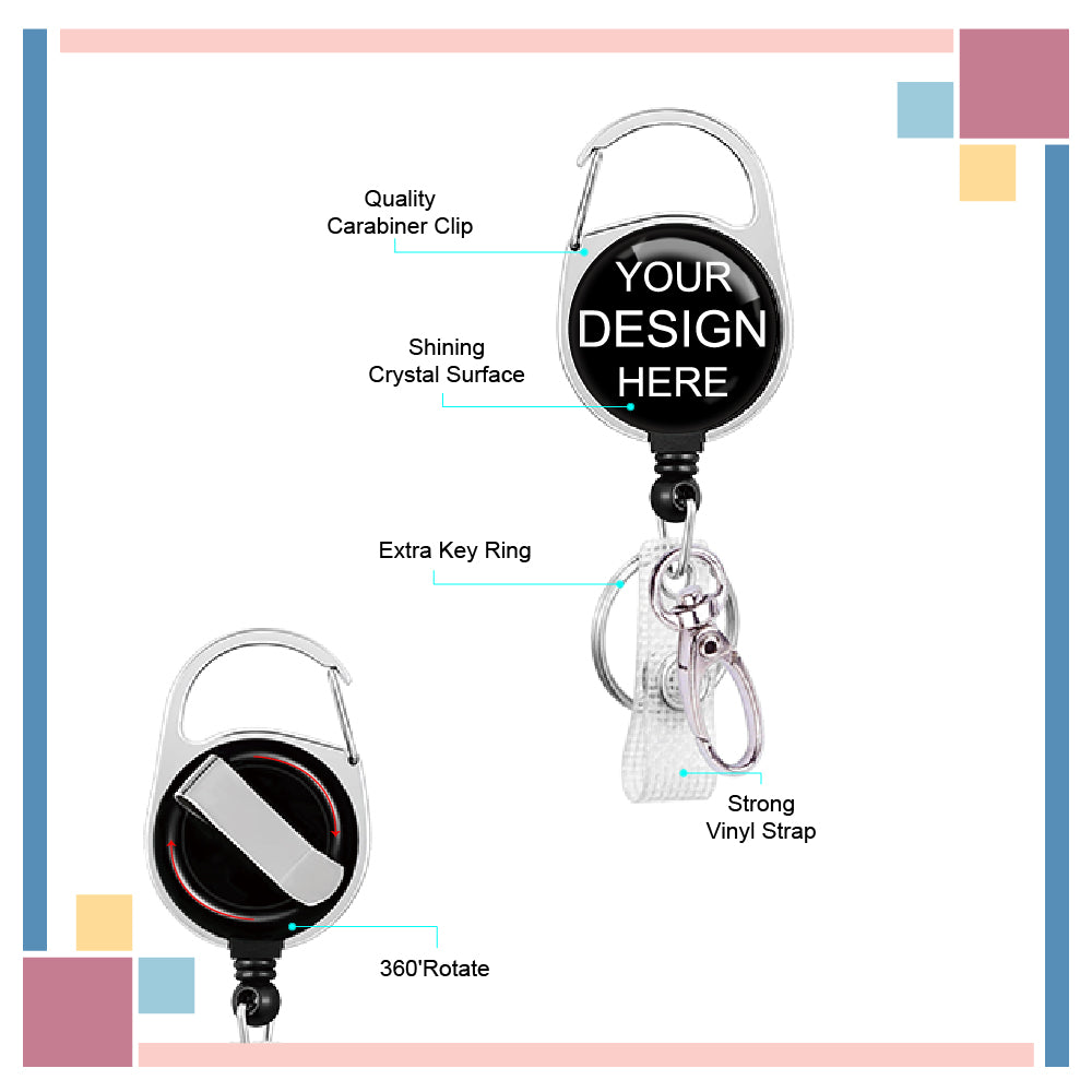 Custom printed badge reels