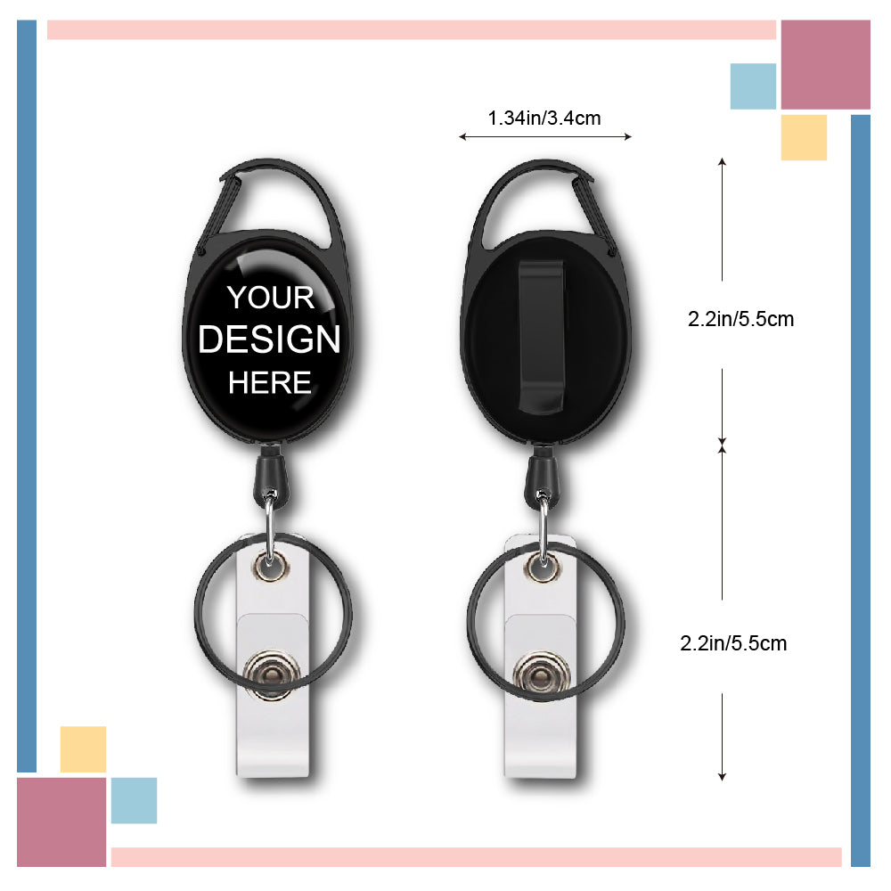 Oval ID Badge Holder Custom