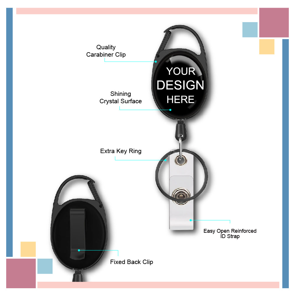 Oval ID Badge Holder Custom