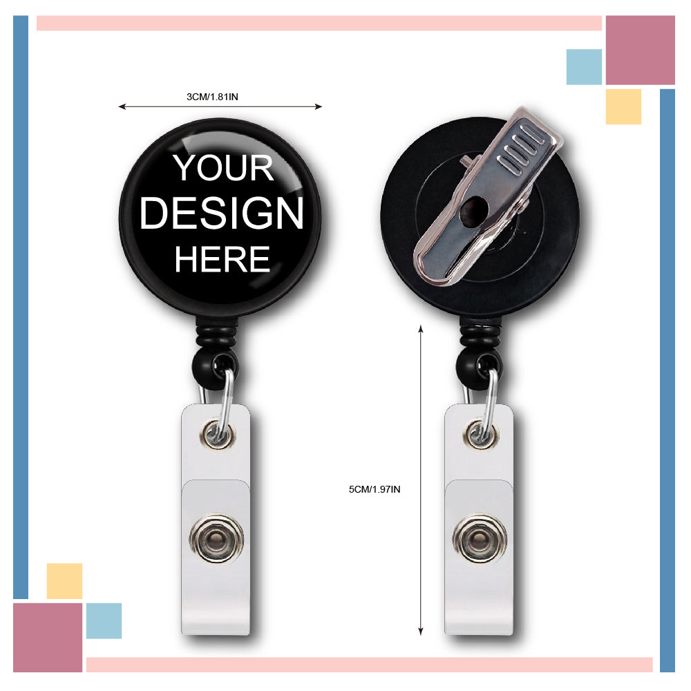 Customized 360-degree Swivel Alligator Clip Badge Reel