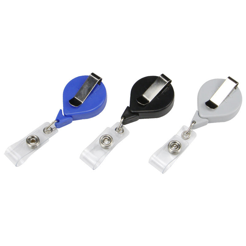 Solid color drop round badge reel