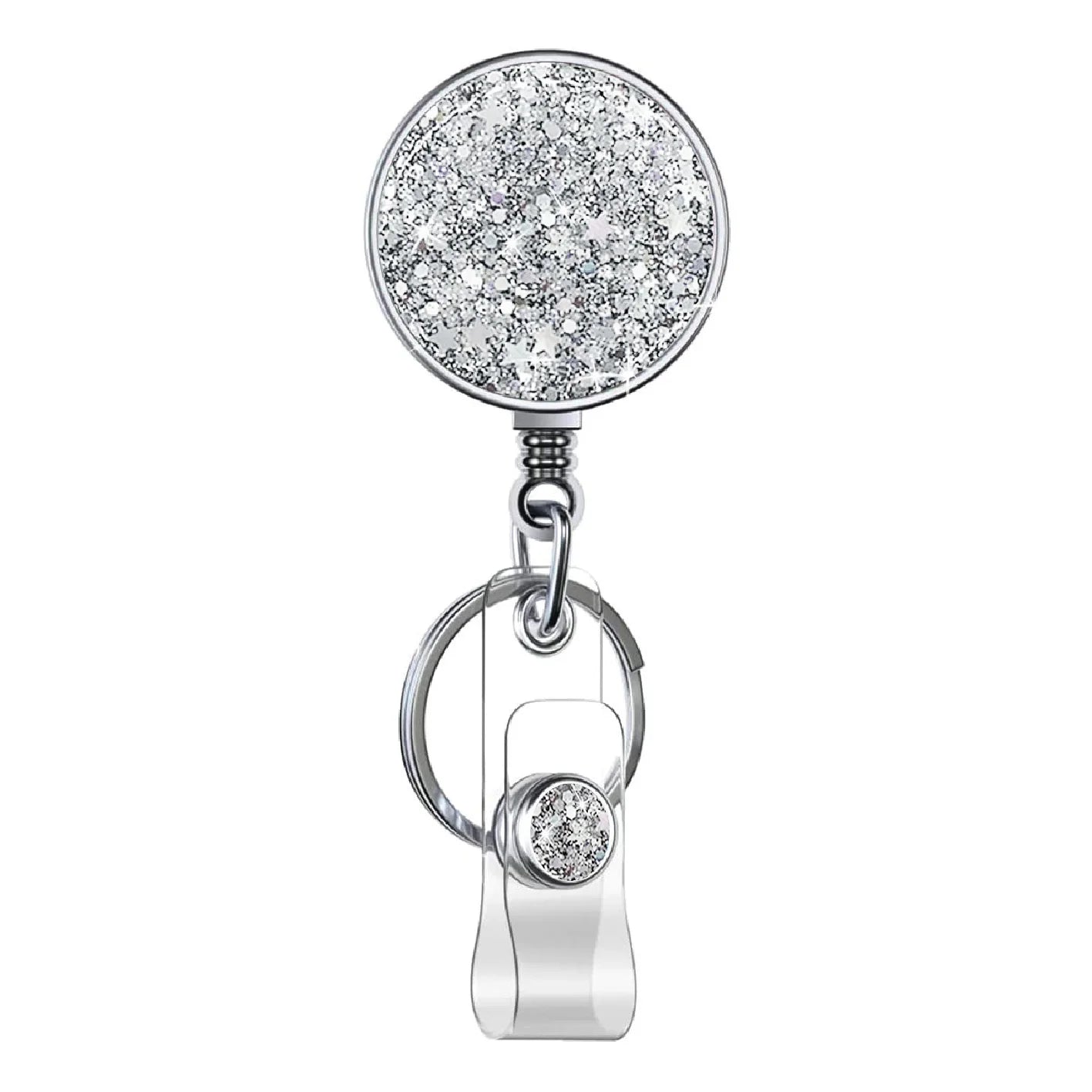 Retractable Nurse badge holder Scroll Flash ID badge holder retractable key chain badge reel