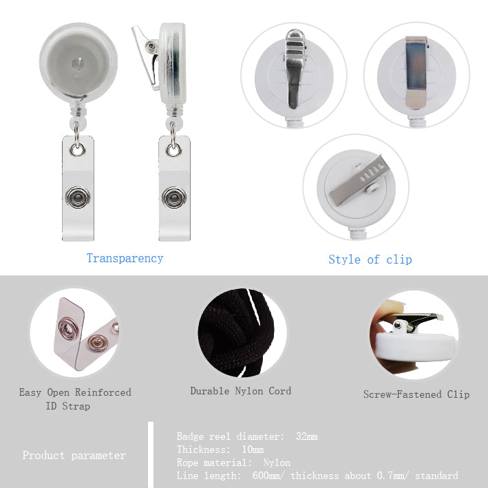 Acrylic resin process badge reel