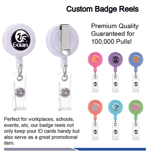 Full Color Custom Retractable Badge Holder