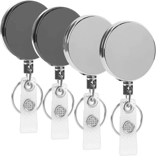 Metal 4CM Diameter Retractable Reel Badge
